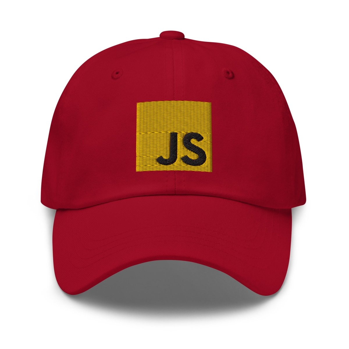 JavaScript Embroidered Cap - Cranberry - AI Store