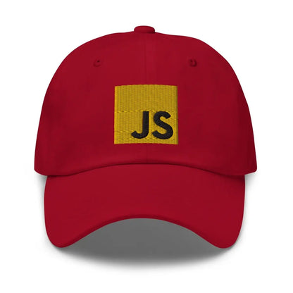 JavaScript Embroidered Cap - Cranberry