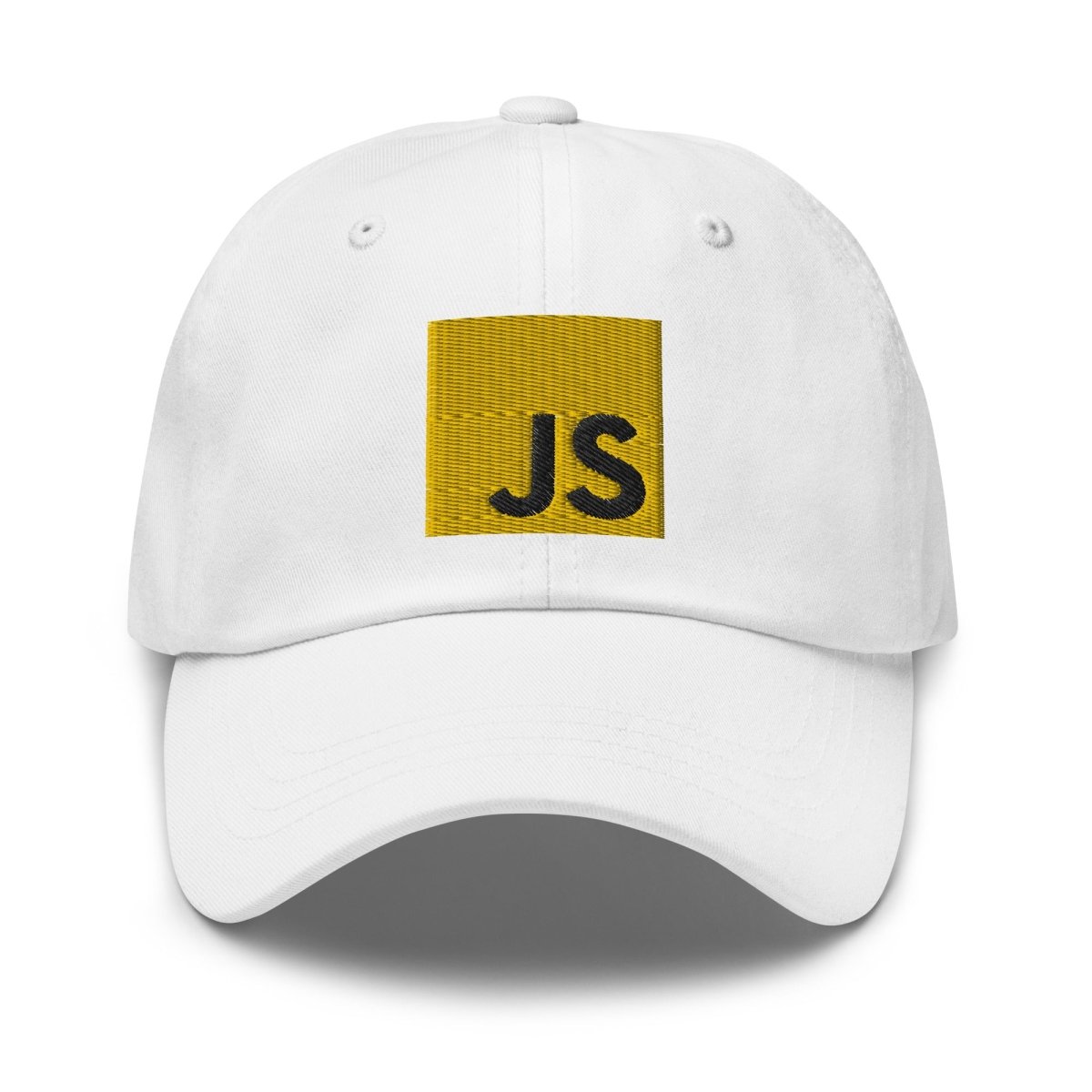 JavaScript Embroidered Cap - White - AI Store
