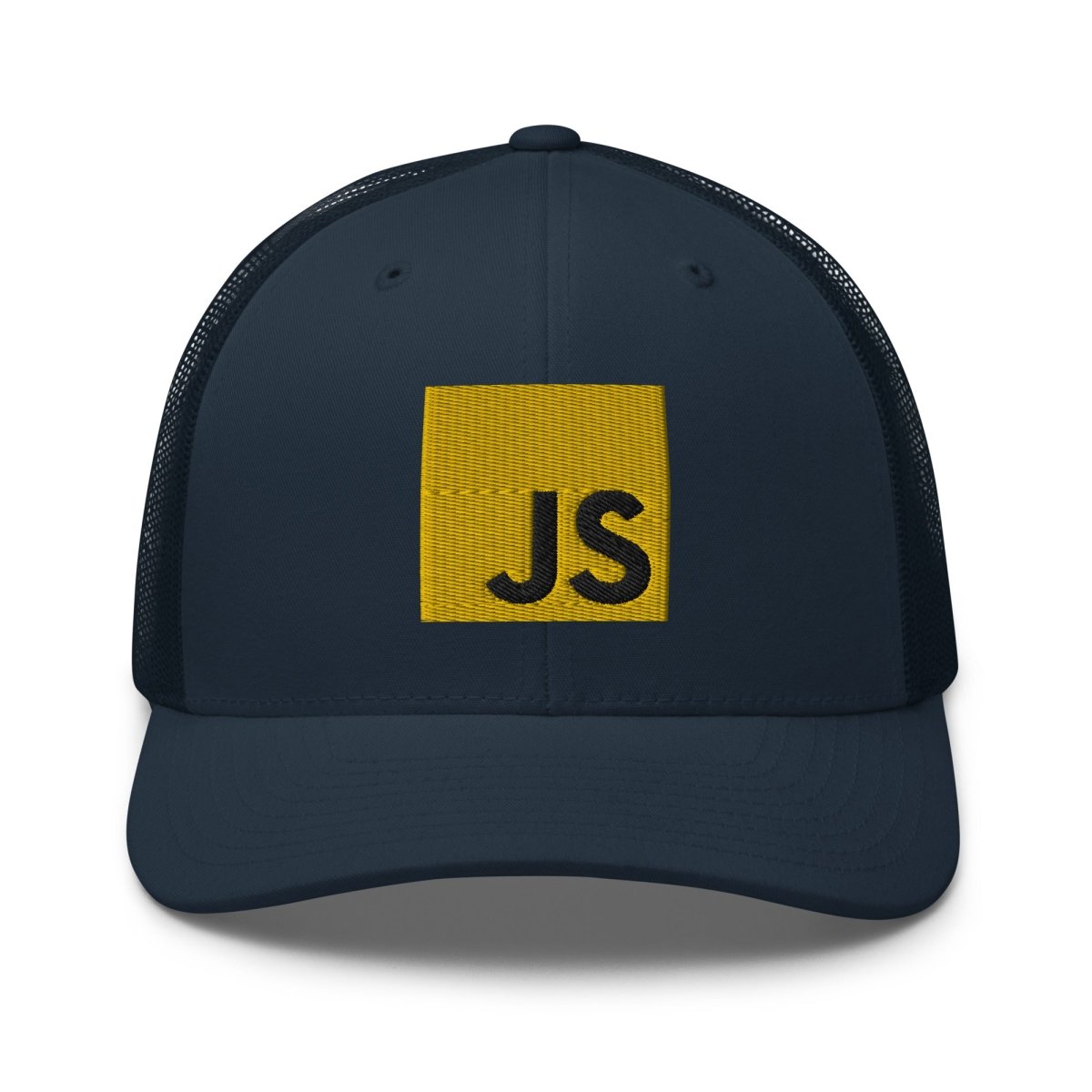 JavaScript Embroidered Trucker Cap - Navy - AI Store