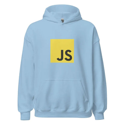 JavaScript Hoodie (unisex) - Light Blue / M