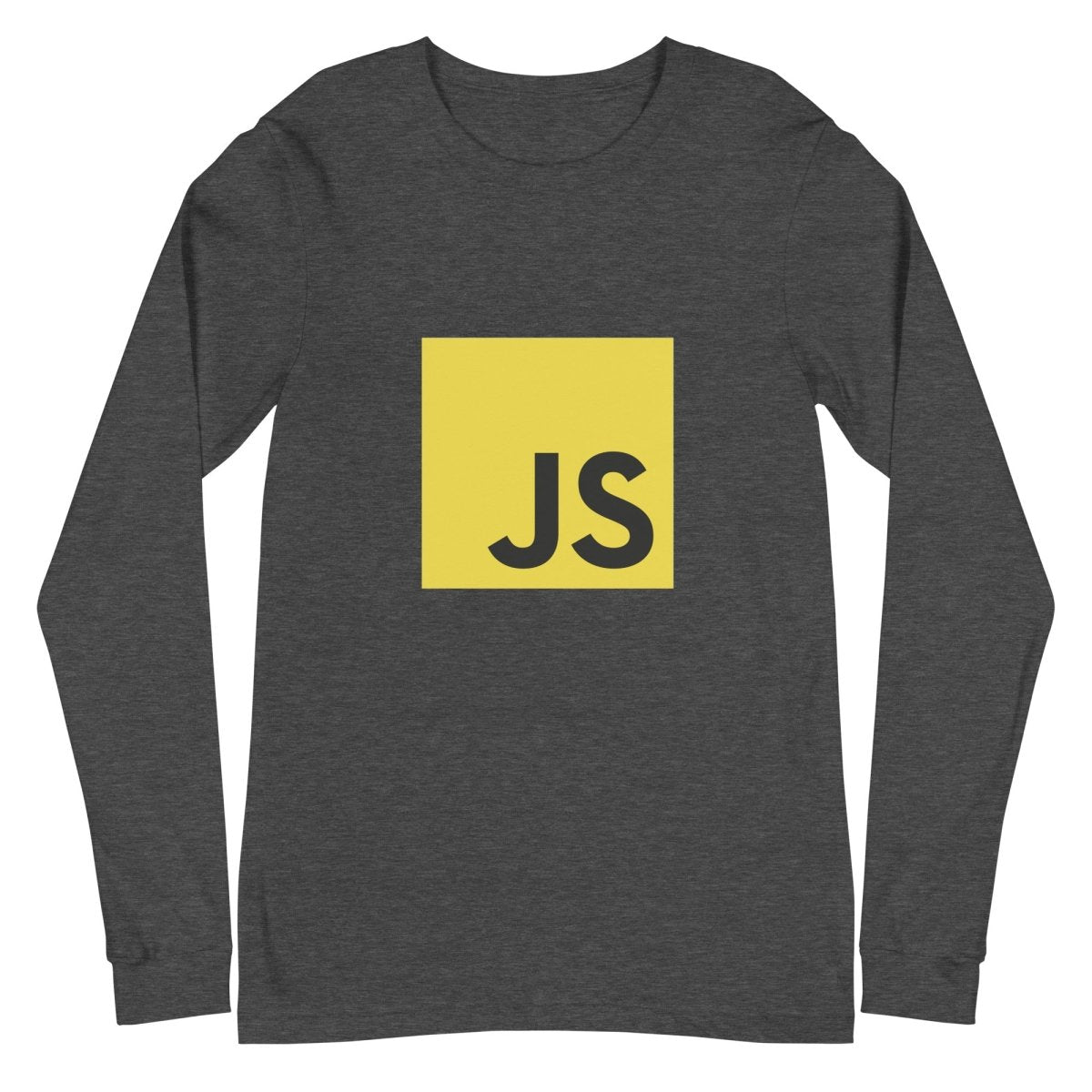 JavaScript Long Sleeve T-Shirt (unisex) - Dark Grey Heather - AI Store