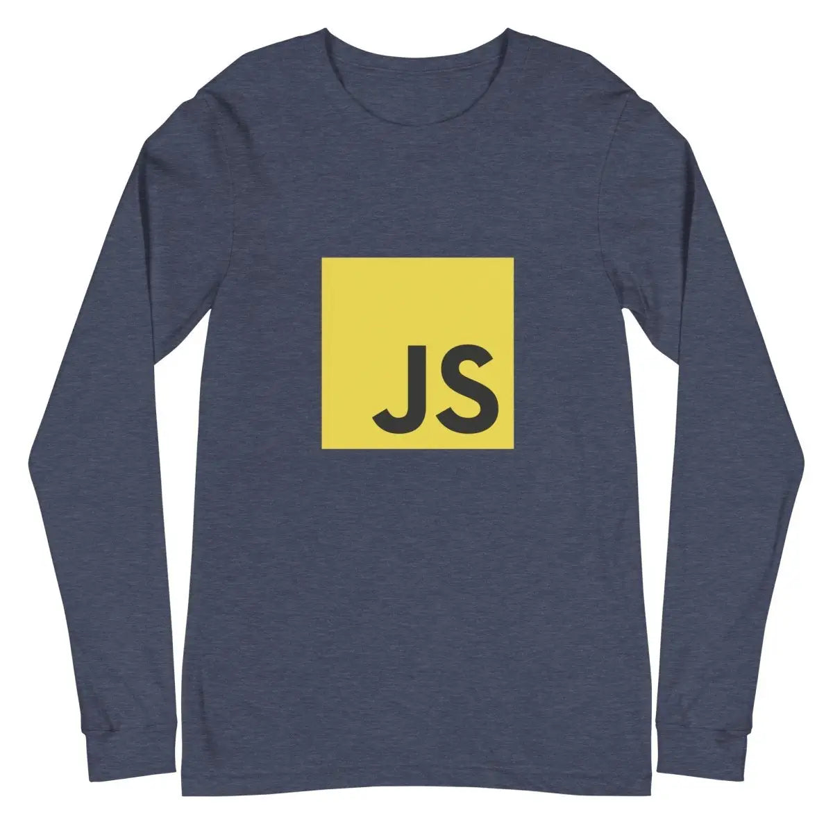 JavaScript Long Sleeve T-Shirt (unisex) - Heather Navy / M