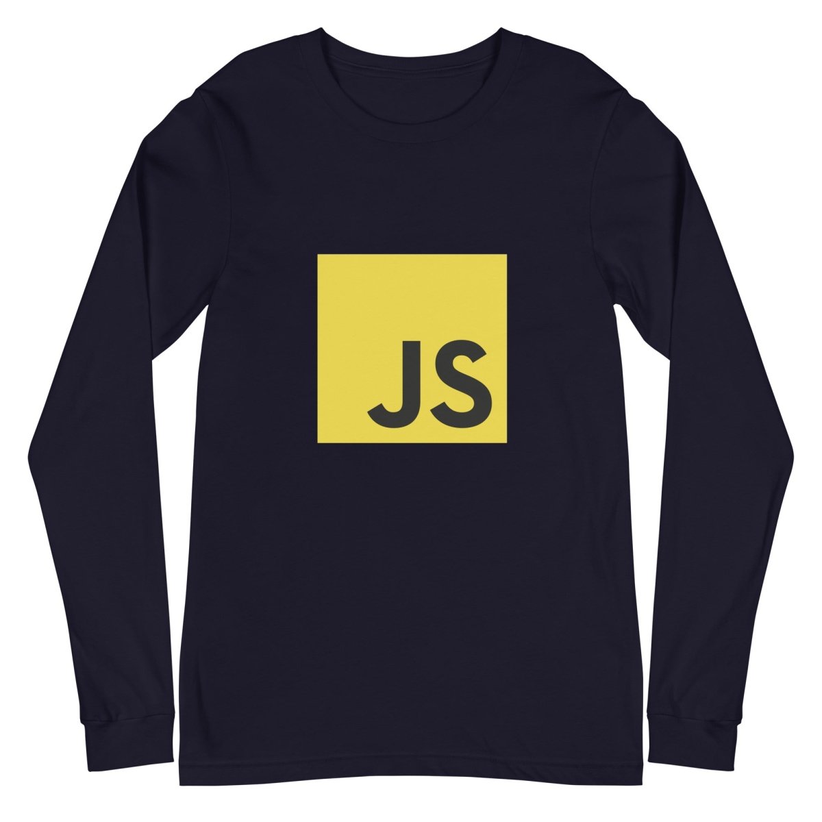 JavaScript Long Sleeve T-Shirt (unisex) - Navy - AI Store