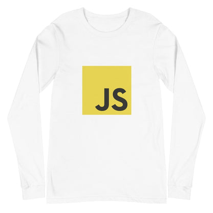 JavaScript Long Sleeve T-Shirt (unisex) - White - AI Store