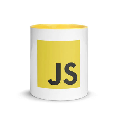 JavaScript Mug with Color Inside - Yellow / 11 oz