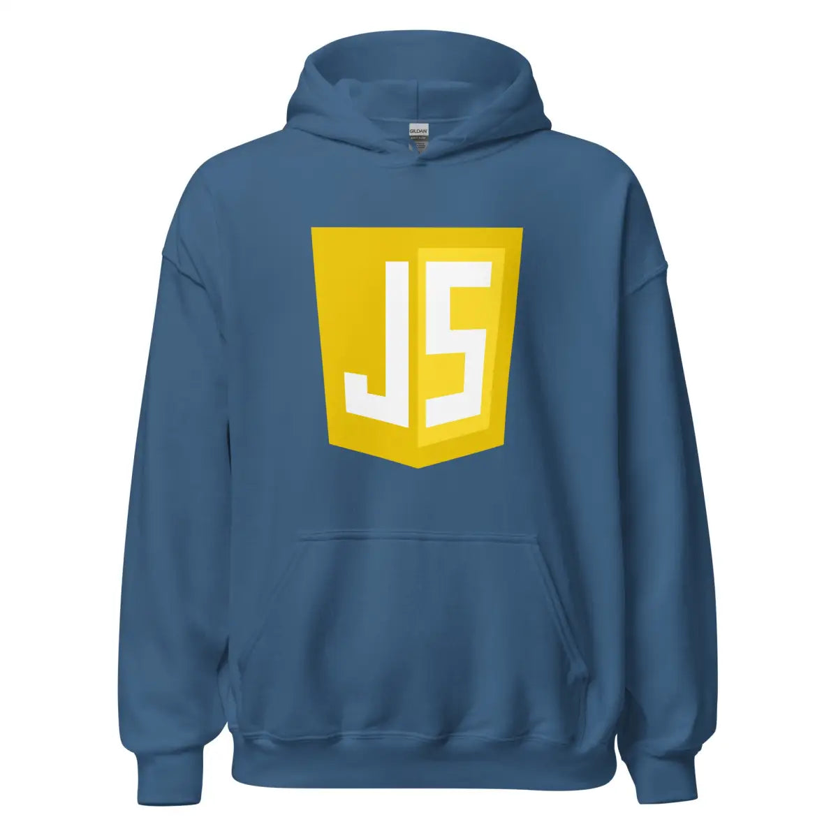 JavaScript Shield Hoodie (unisex) - Indigo Blue / M