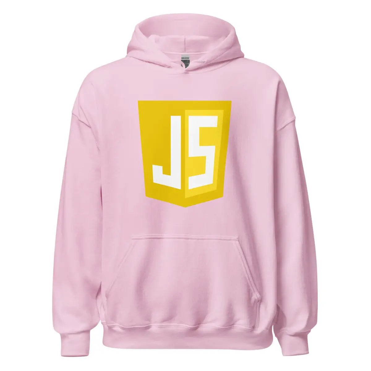 JavaScript Shield Hoodie (unisex) - Light Pink / M