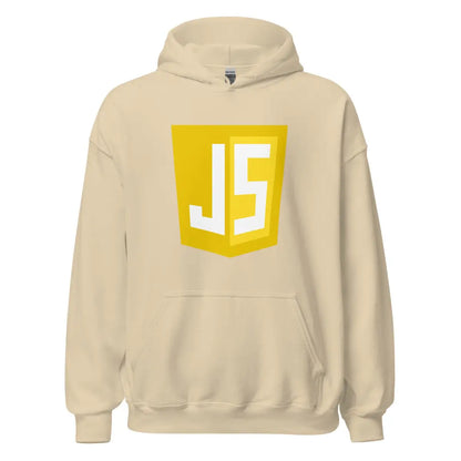 JavaScript Shield Hoodie (unisex) - Sand / M