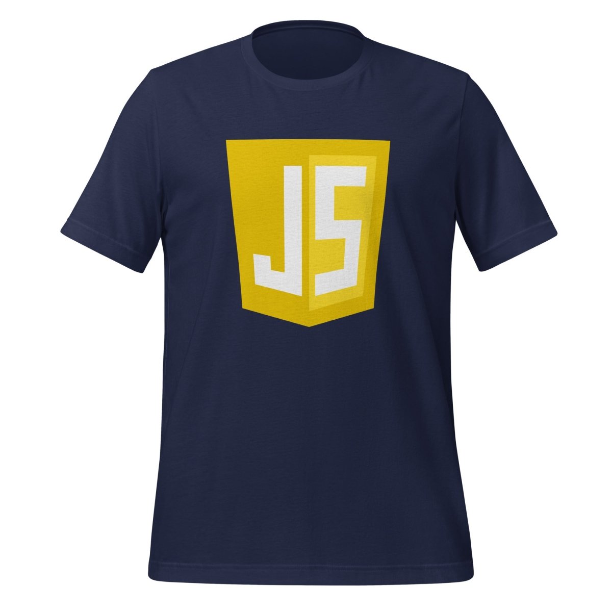 JavaScript Shield T-Shirt (unisex) - Navy - AI Store