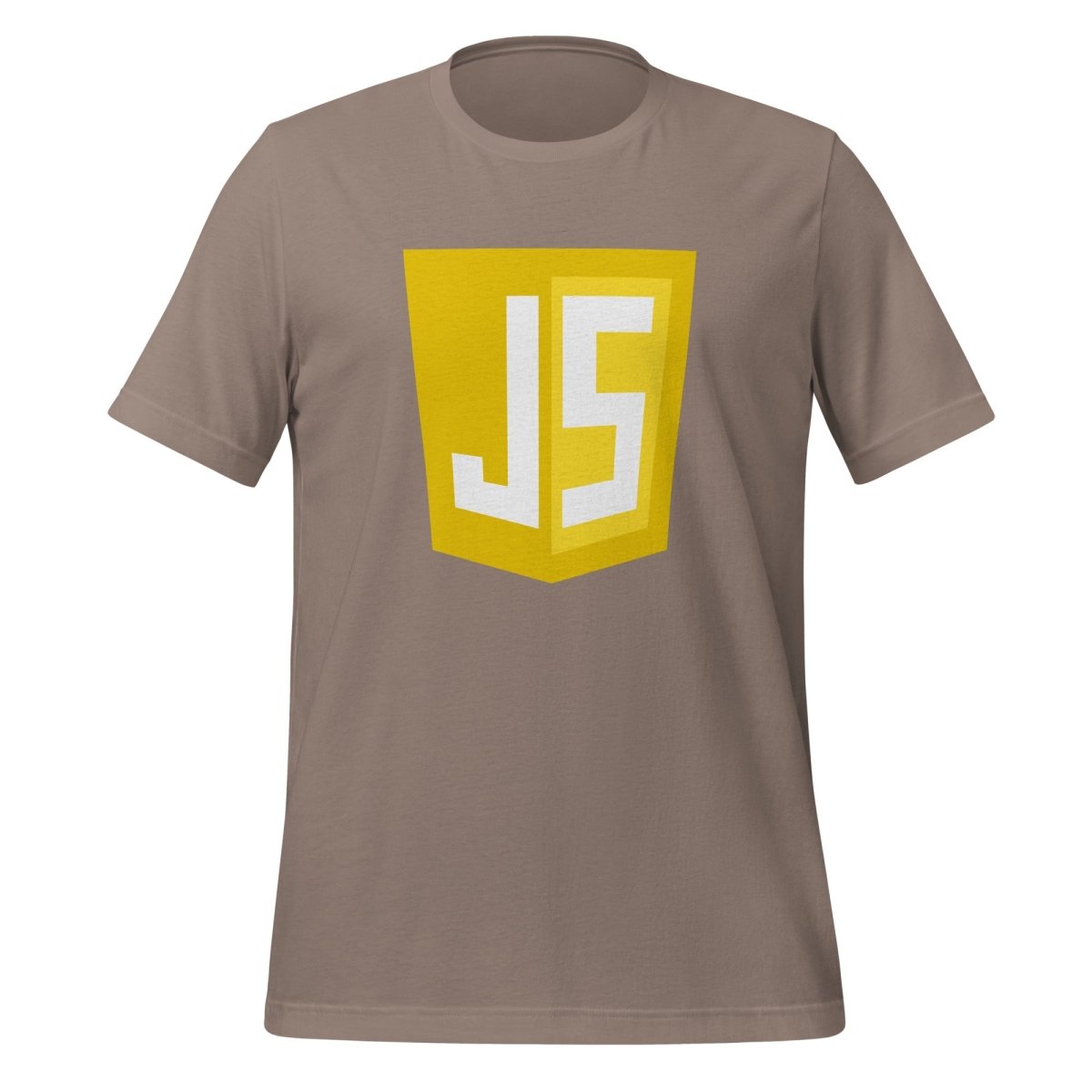 JavaScript Shield T-Shirt (unisex) - Pebble - AI Store