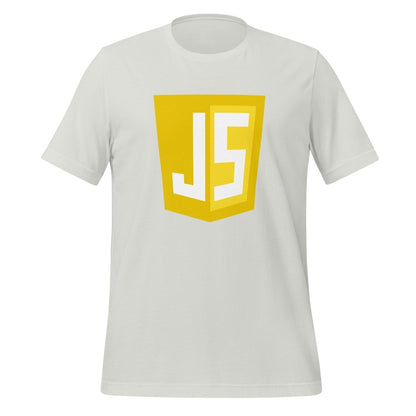 JavaScript Shield T-Shirt (unisex) - Silver - AI Store