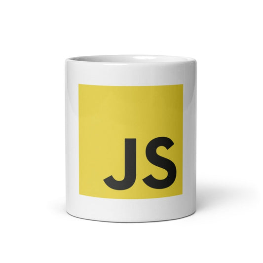 JavaScript White Glossy Mug - 11 oz - AI Store