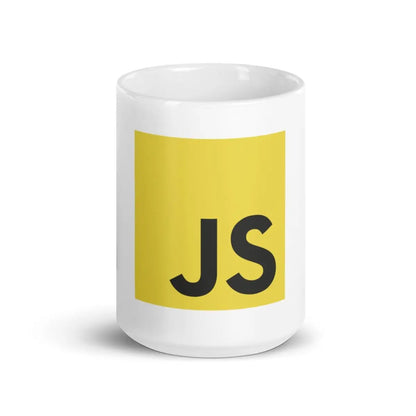 JavaScript White Glossy Mug - 15 oz