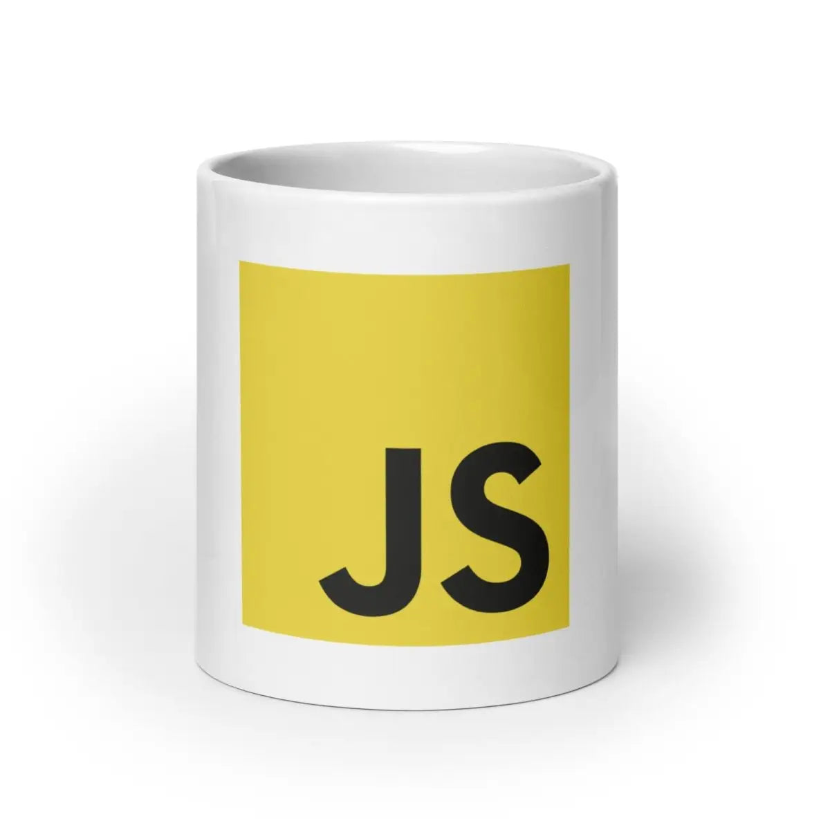 JavaScript White Glossy Mug - 20 oz