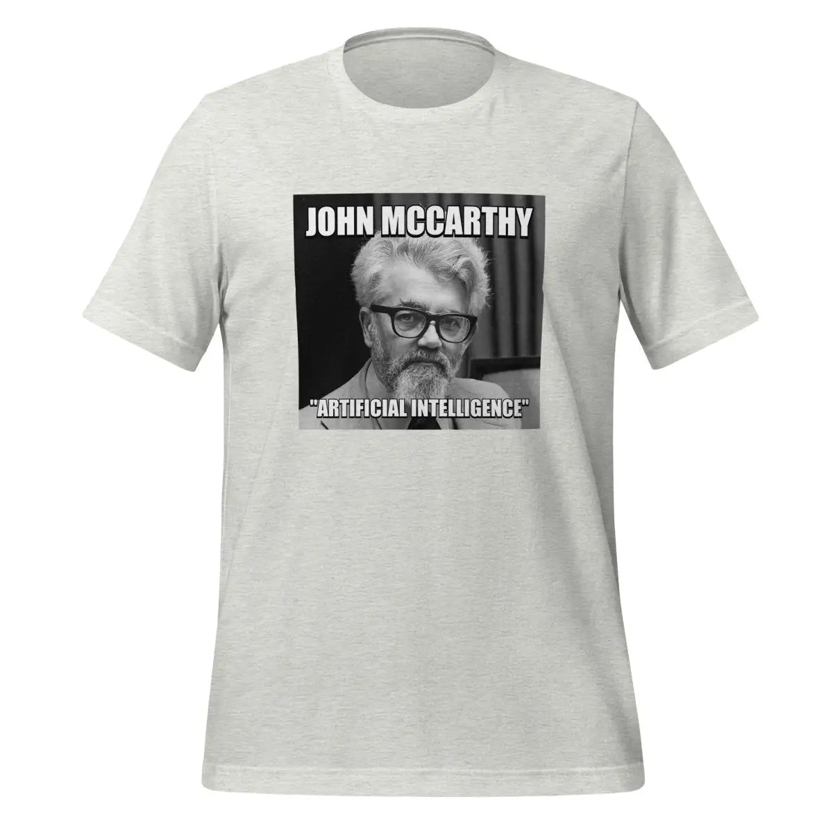 John McCarthy ’Artificial Intelligence’ T-Shirt (unisex) - Ash / M