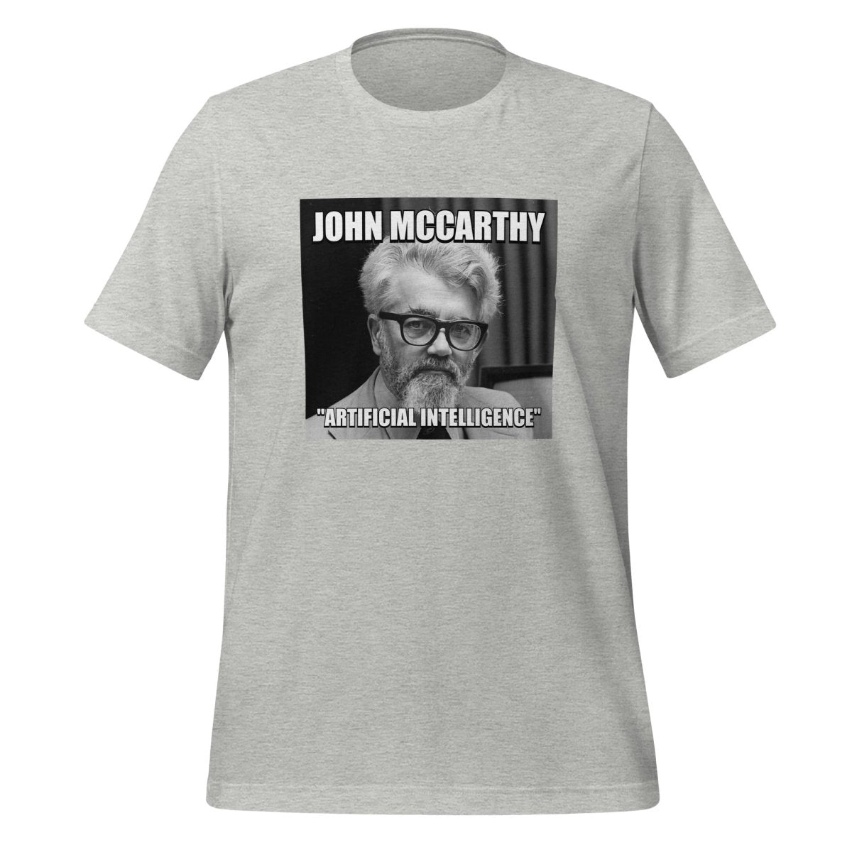 John McCarthy "Artificial Intelligence" T - Shirt (unisex) - Athletic Heather - AI Store