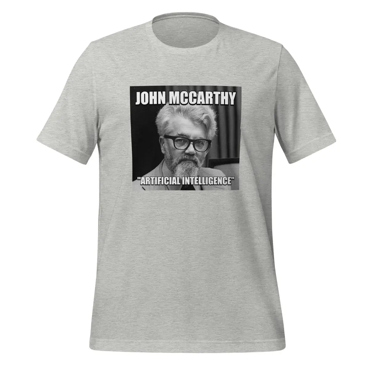 John McCarthy ’Artificial Intelligence’ T-Shirt (unisex) - Athletic Heather / M