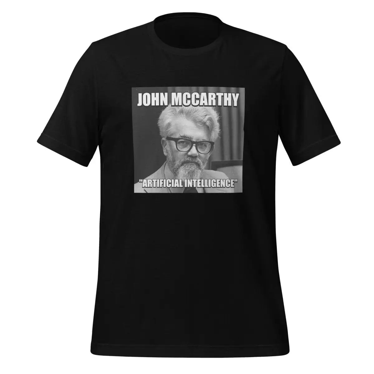 John McCarthy ’Artificial Intelligence’ T-Shirt (unisex) - Black / M