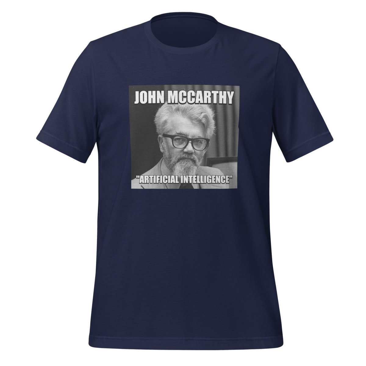 John McCarthy "Artificial Intelligence" T - Shirt (unisex) - Navy - AI Store