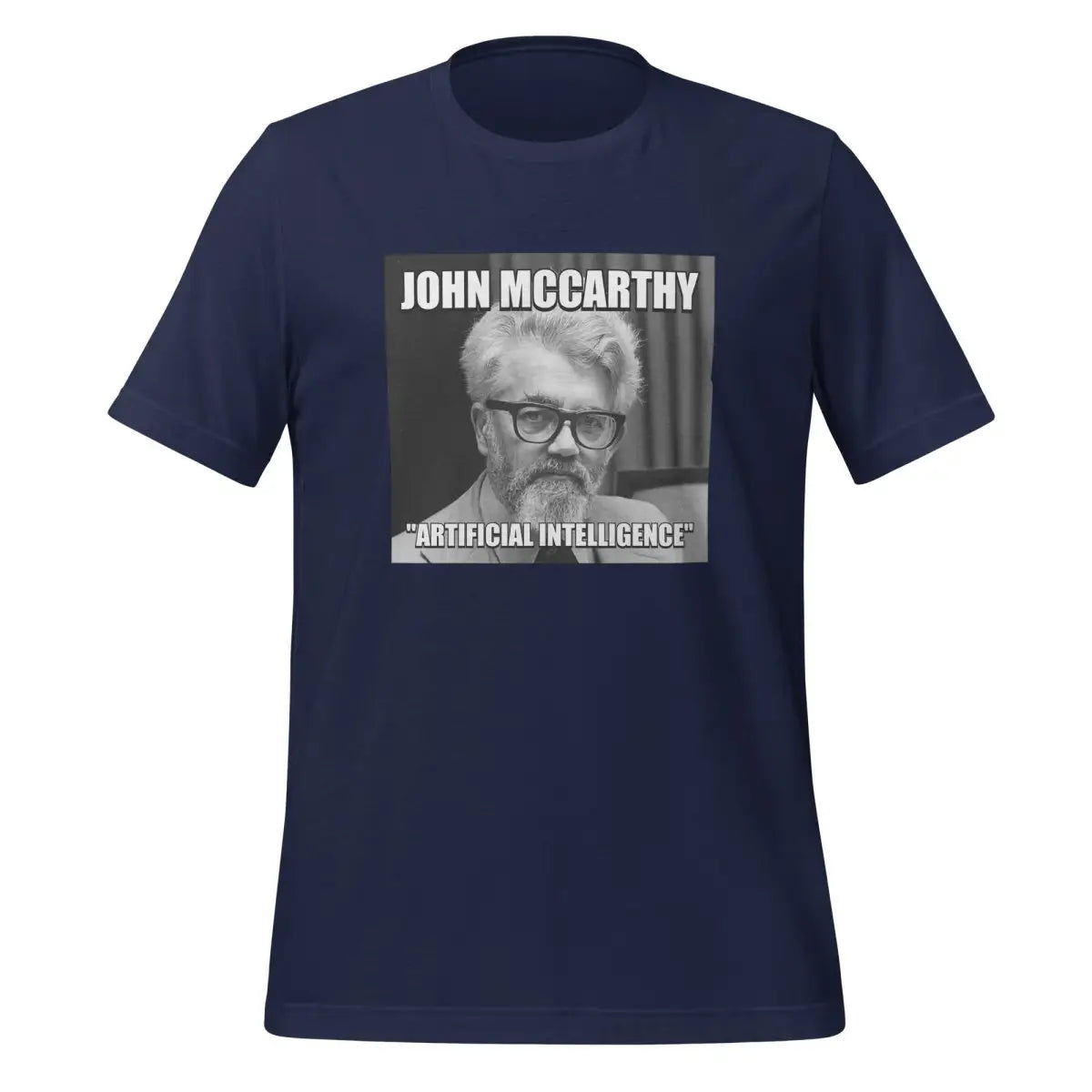 John McCarthy ’Artificial Intelligence’ T-Shirt (unisex) - Navy / M