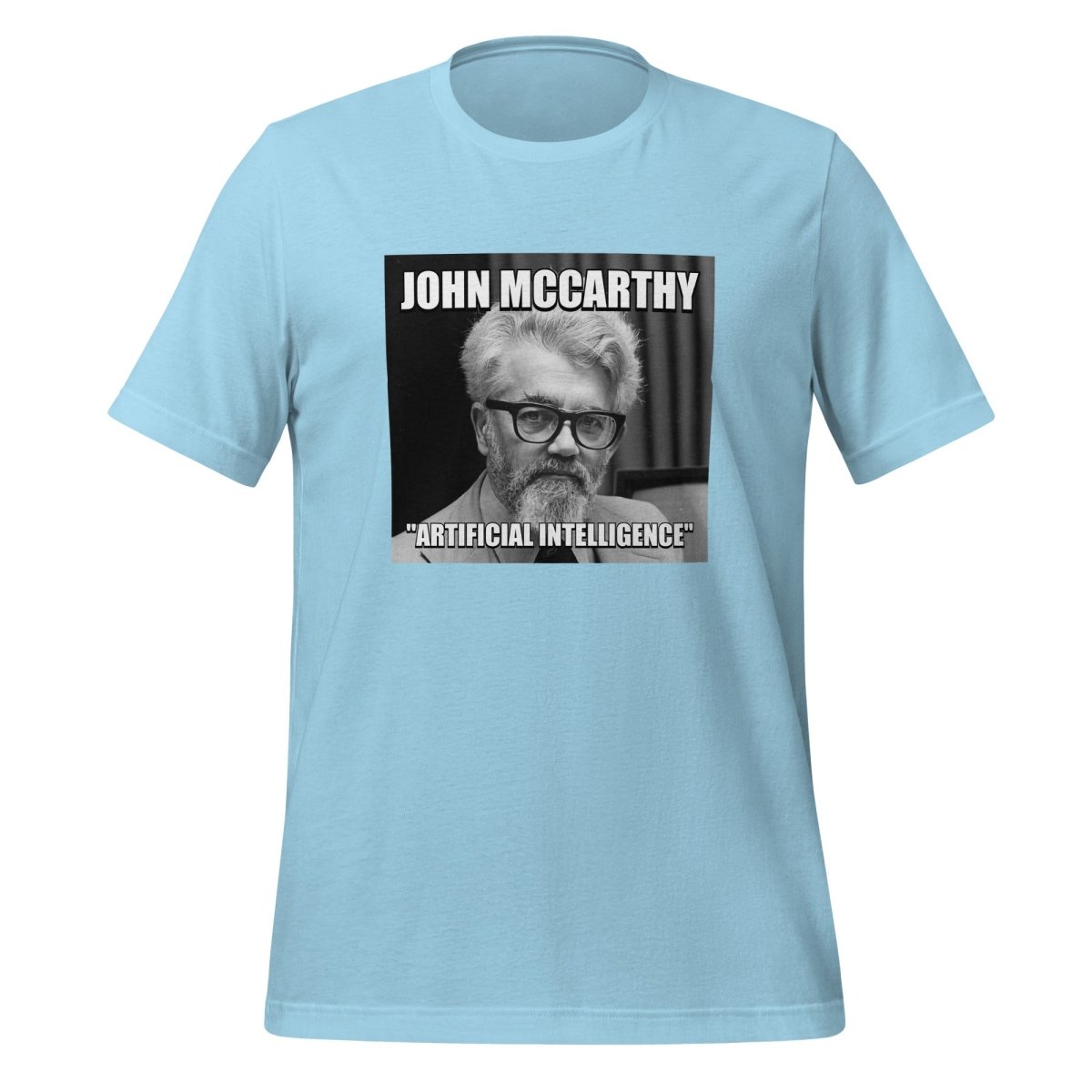 John McCarthy "Artificial Intelligence" T - Shirt (unisex) - Ocean Blue - AI Store