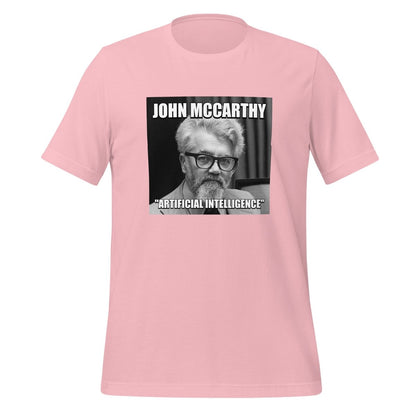 John McCarthy "Artificial Intelligence" T - Shirt (unisex) - Pink - AI Store
