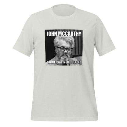 John McCarthy "Artificial Intelligence" T - Shirt (unisex) - Silver - AI Store