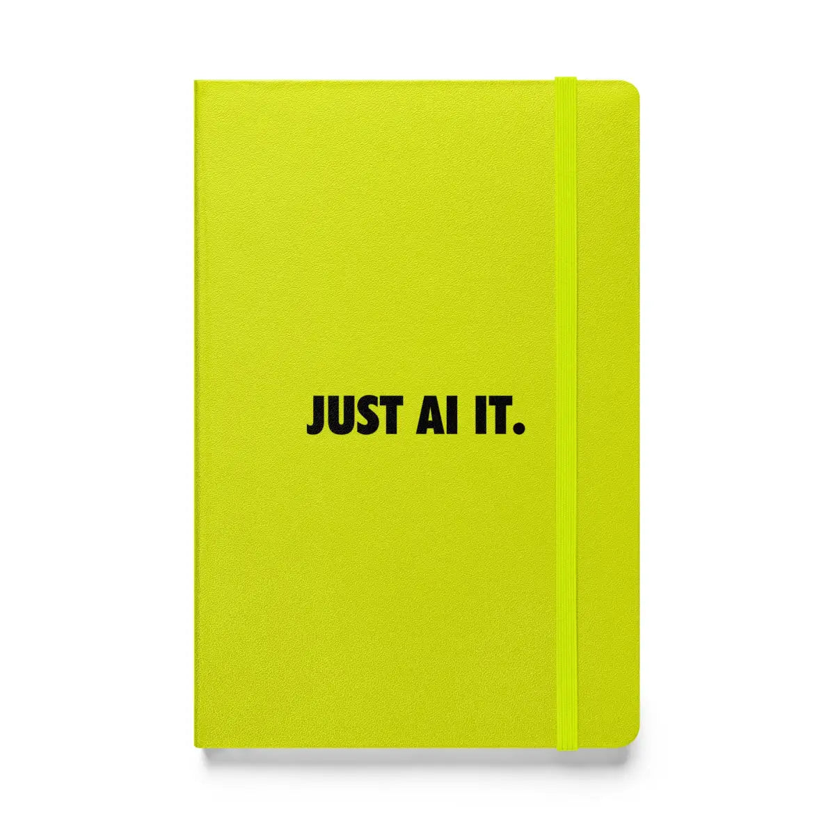 JUST AI IT. Hardcover Bound Notebook 2 - Lime