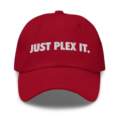 JUST PLEX IT. Embroidered Cap - Cranberry - AI Store