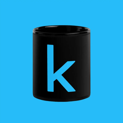 The Kaggle Black Glossy Mug.