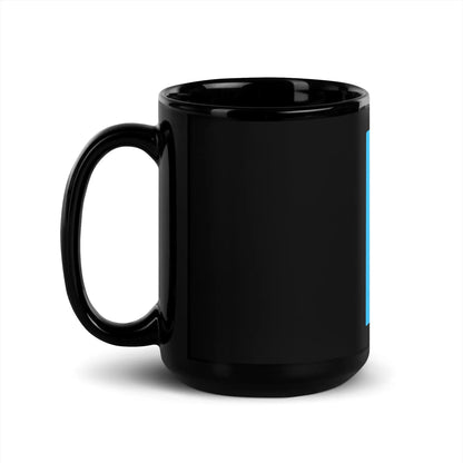 Kaggle Icon Black Glossy Mug