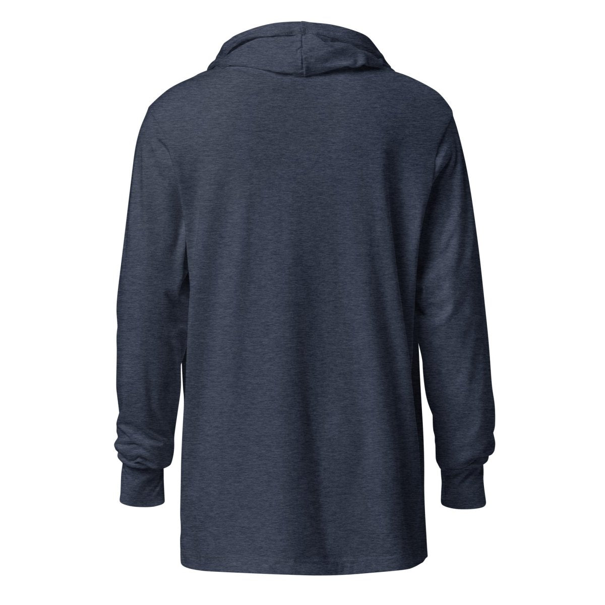 Kaggle Icon Embroidered Hooded Long Sleeve T-Shirt (unisex) - Heather Navy - AI Store