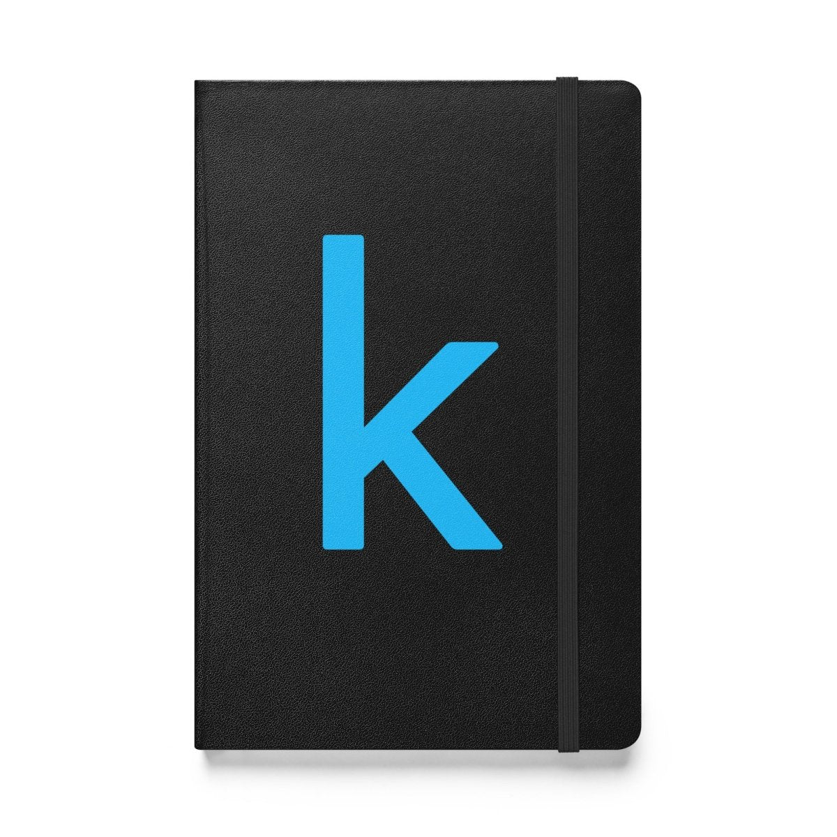 Kaggle Icon Hardcover Bound Notebook - Black - AI Store