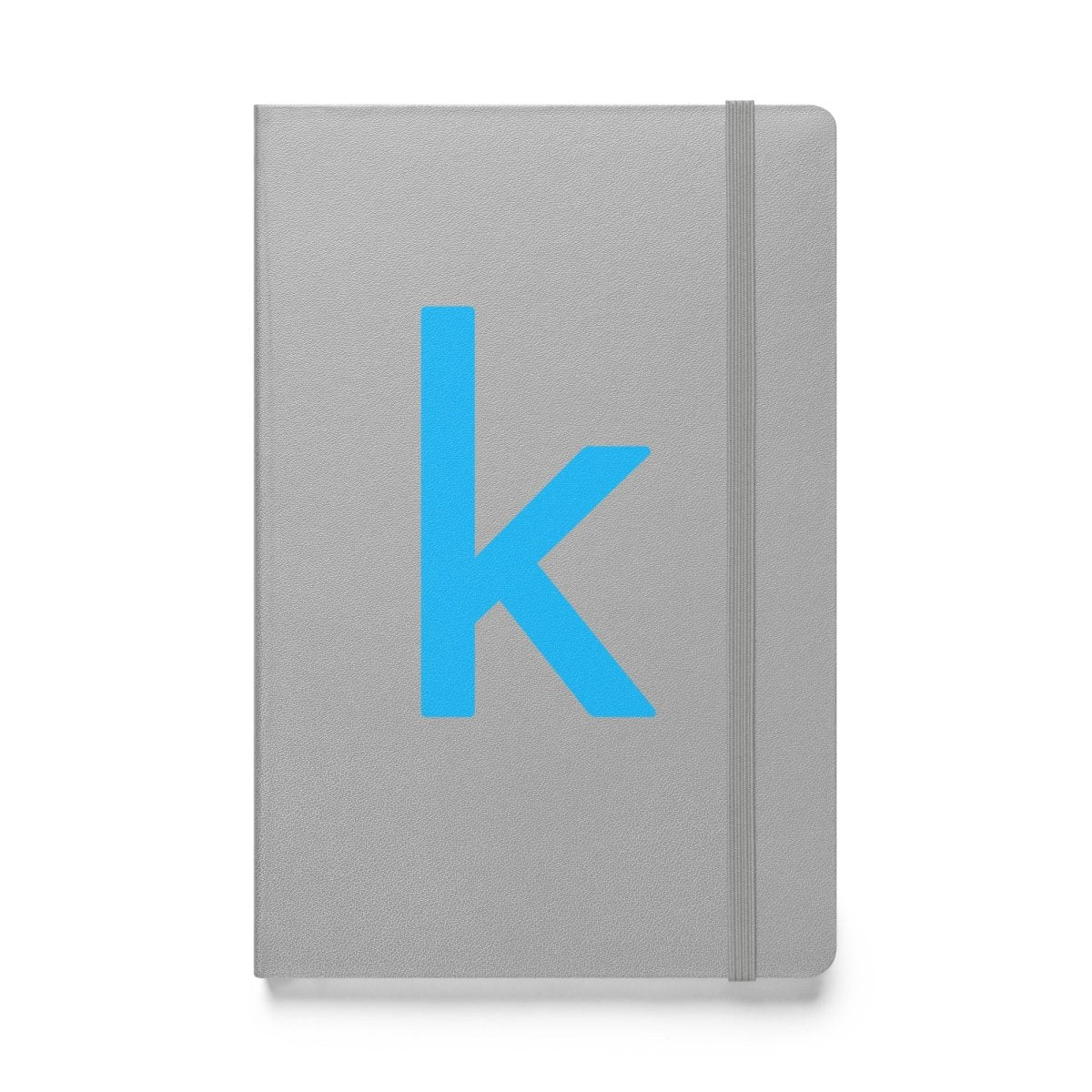 Kaggle Icon Hardcover Bound Notebook - Silver - AI Store