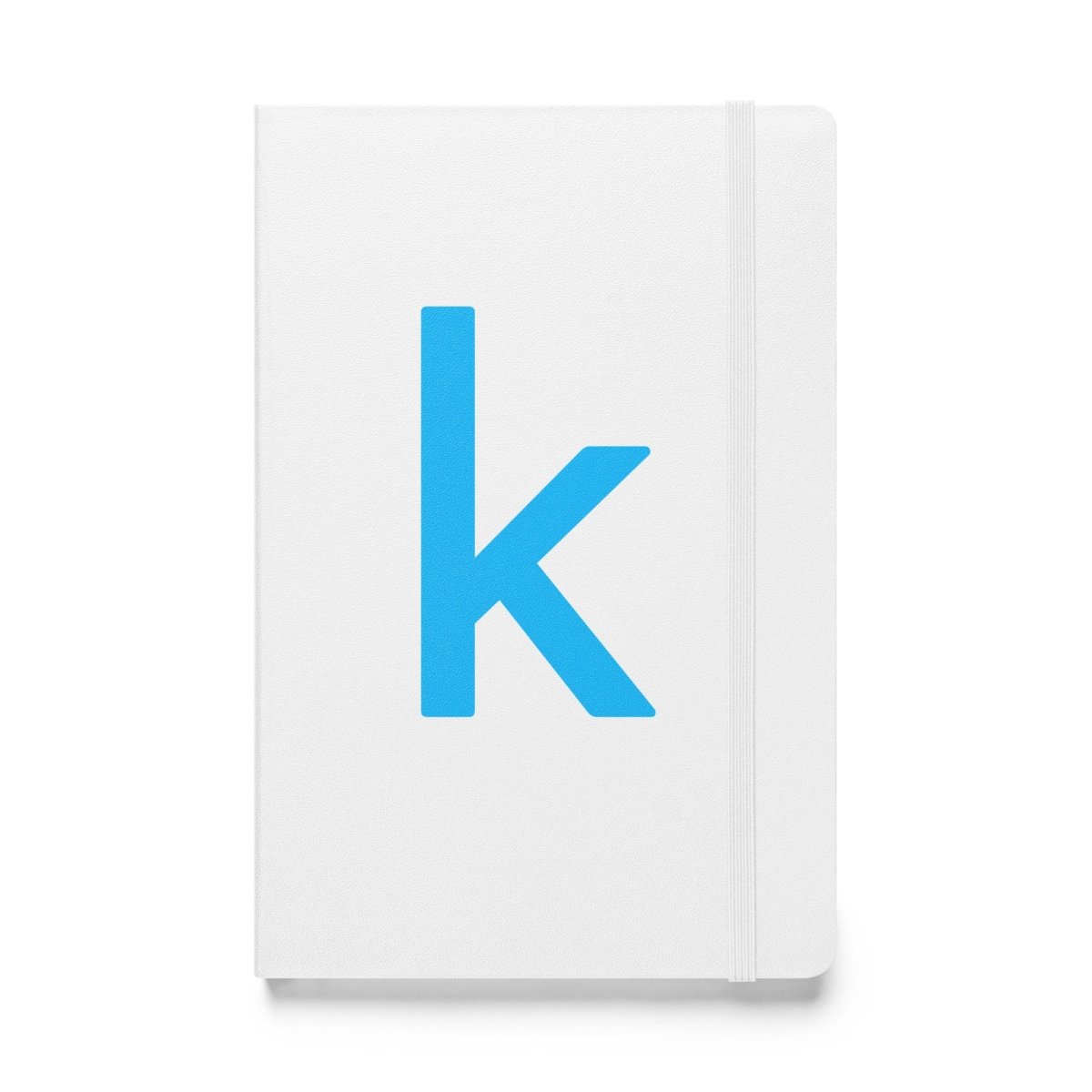 Kaggle Icon Hardcover Bound Notebook - White - AI Store