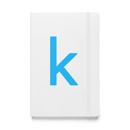 Kaggle Icon Hardcover Bound Notebook - White - AI Store