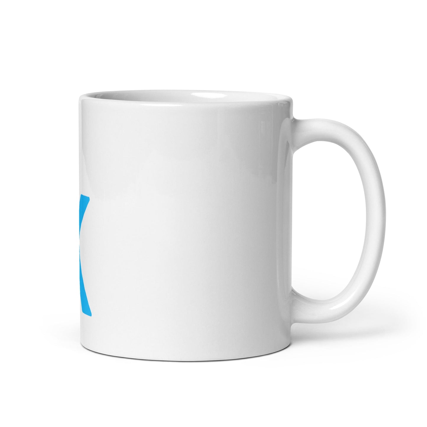 Kaggle Icon White Glossy Mug - 11 oz