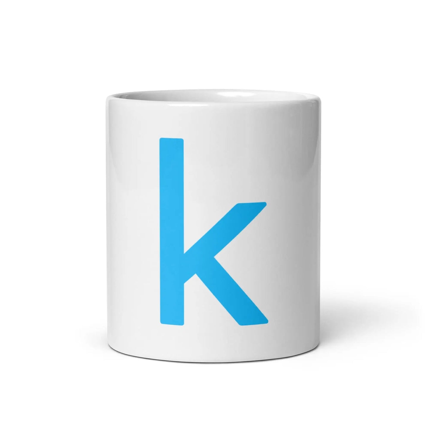 Kaggle Icon White Glossy Mug - 11 oz