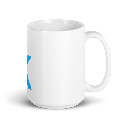 Kaggle Icon White Glossy Mug - 15 oz