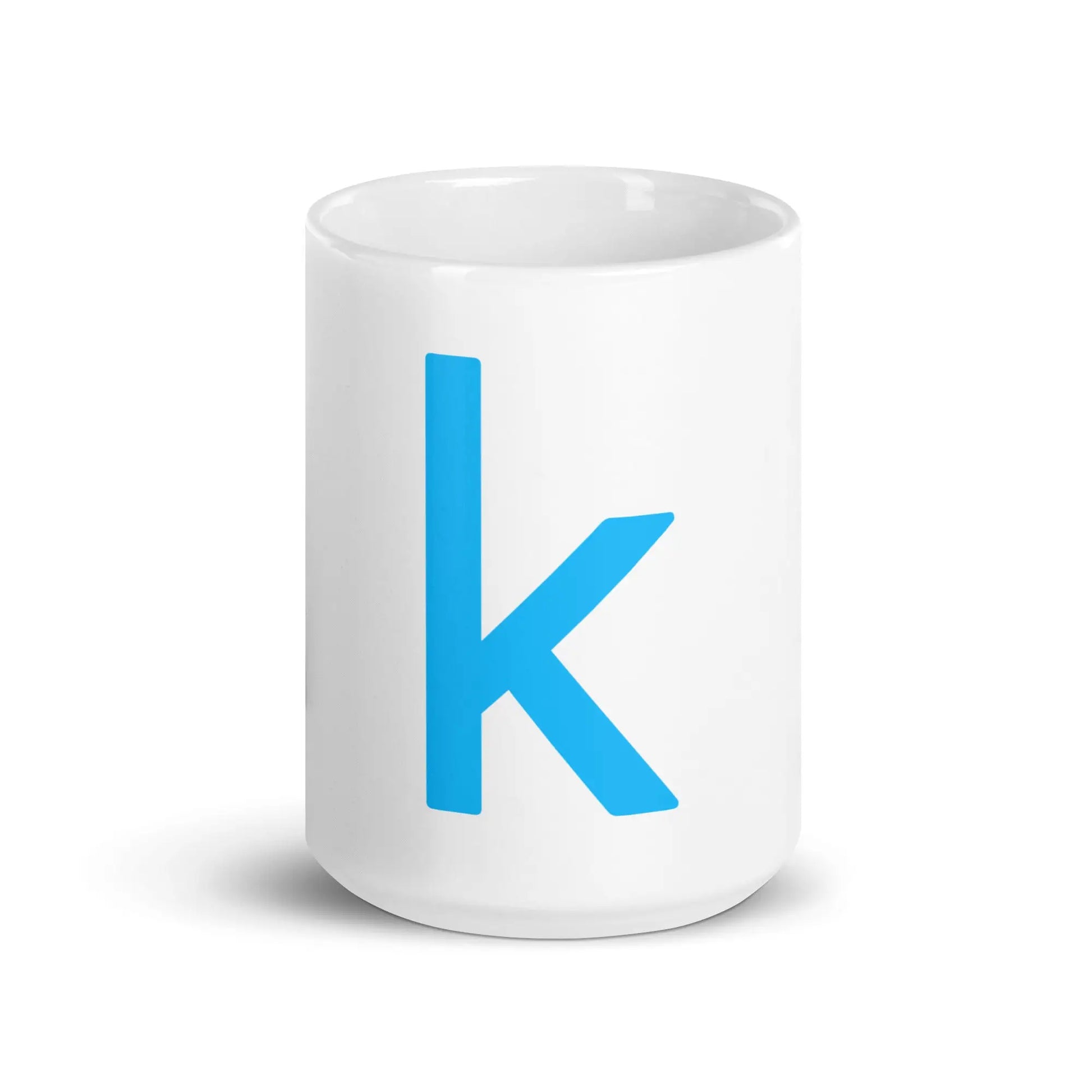 Kaggle Icon White Glossy Mug - 15 oz