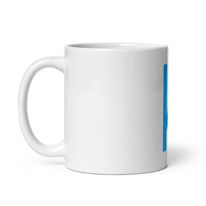 Kaggle Icon White Glossy Mug