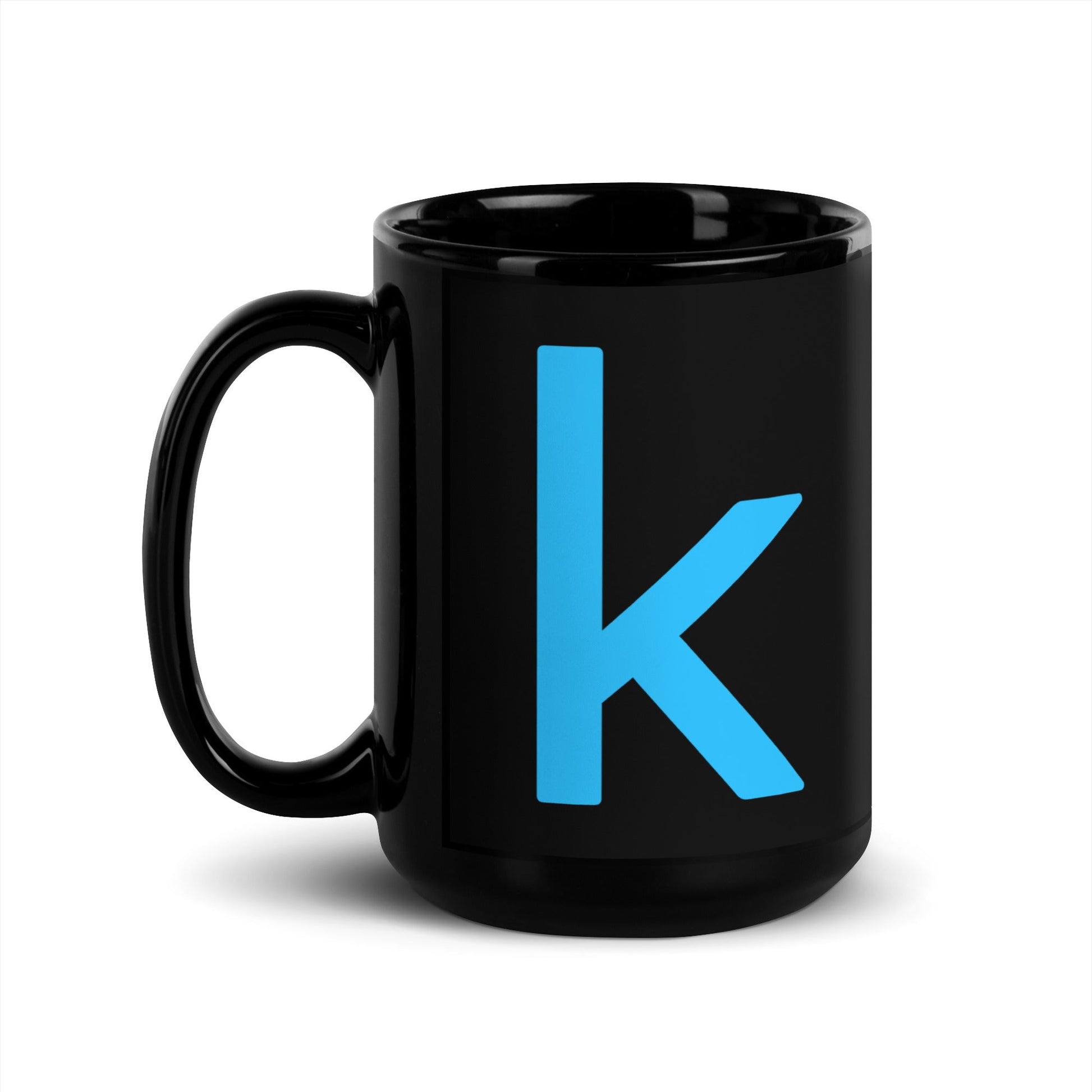 Kaggle Icons Black Glossy Mug - 15 oz