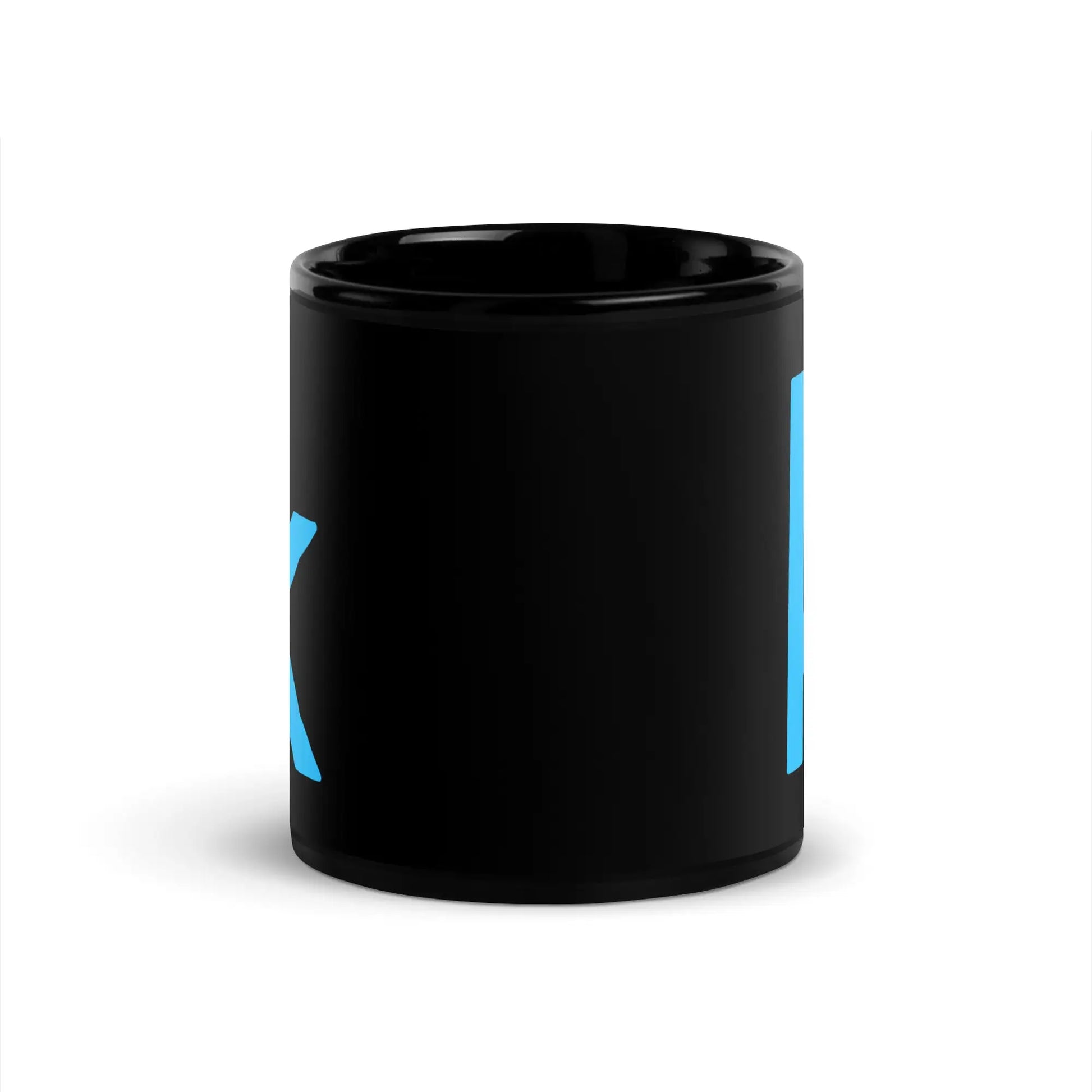 Kaggle Icons Black Glossy Mug