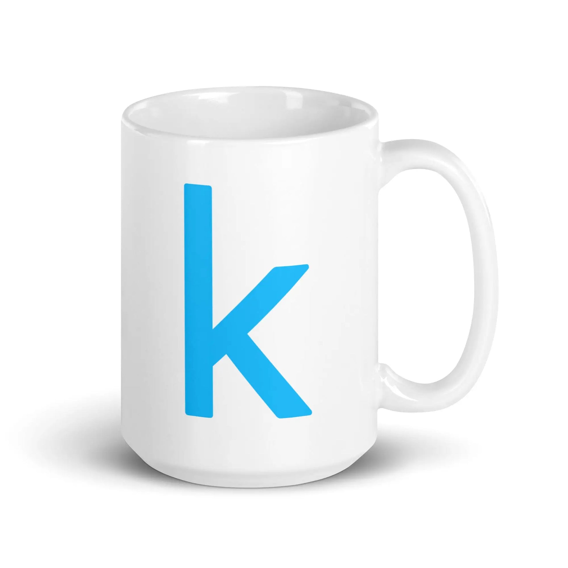 Kaggle Icons White Glossy Mug - 15 oz