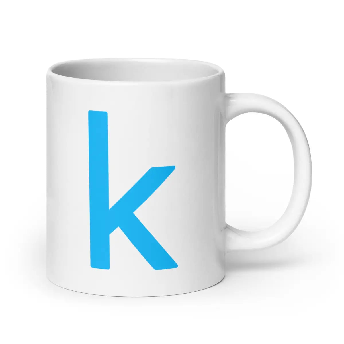 Kaggle Icons White Glossy Mug - 20 oz