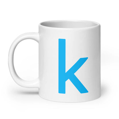 Kaggle Icons White Glossy Mug