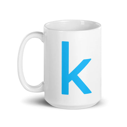 Kaggle Icons White Glossy Mug