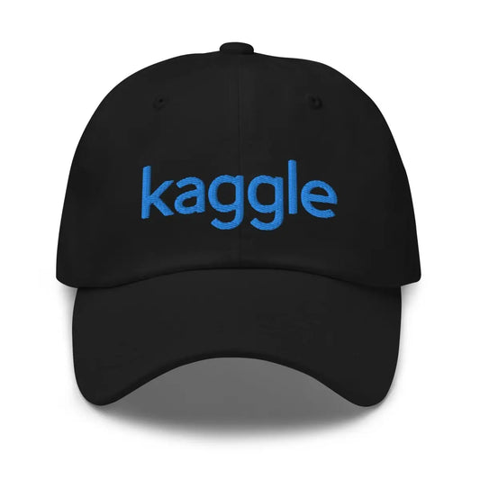 The Kaggle Logo Cap Black.