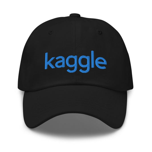 Kaggle Logo Embroidered Cap - Black - AI Store